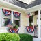 American Flag Patriot Eagle Christian Cross Non-Pleated Fan Flag Suitable for Outdoor and Indoor